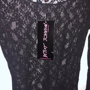 Betsey Johnson Tops - Black Betsey Johnson lace top size small Betsey Johnson Tops - Black Betsey Johnson lace top size small